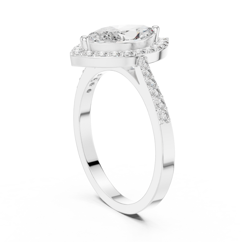 Ladies Ring ALR-100@7 - White Gold - Image