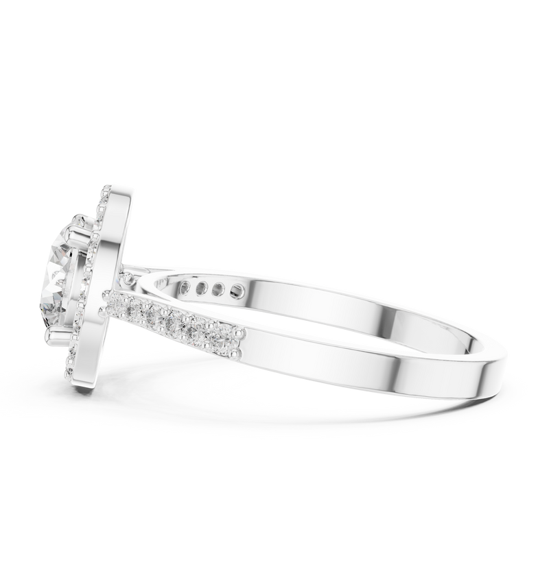 Ladies Ring ALR-113@7 - White Gold - Image