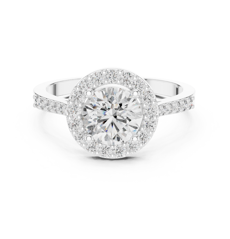 Ladies Ring ALR-113@7 - White Gold - Image