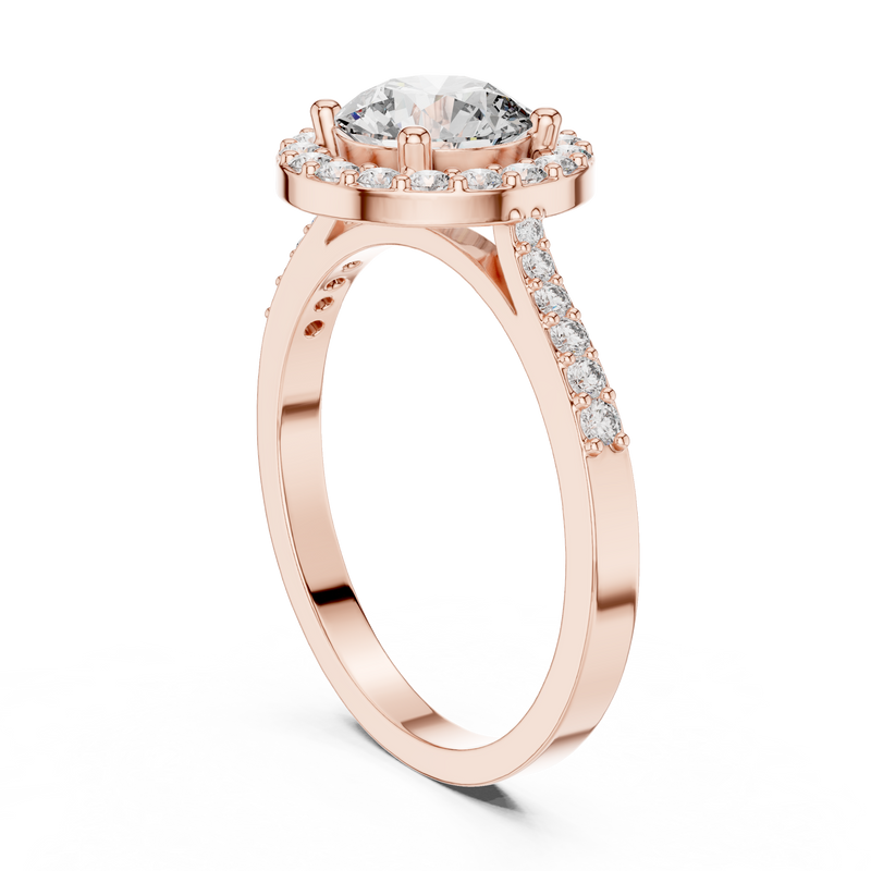 Ladies Ring ALR-113@7 - Rose Gold - Image