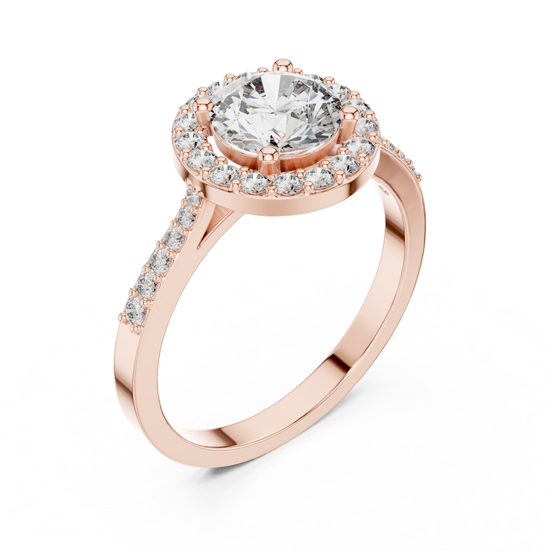 Ladies Ring ALR-113@7 - Rose Gold - Image