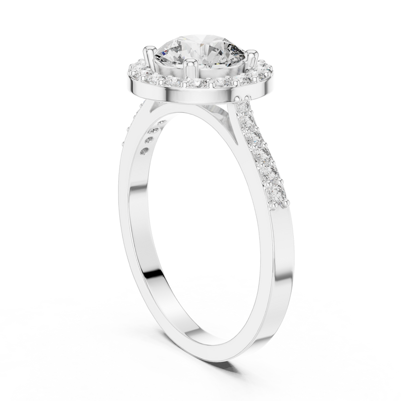 Ladies Ring ALR-113@7 - White Gold - Image
