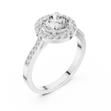 Ladies Ring ALR-113@7 - White Gold - Image