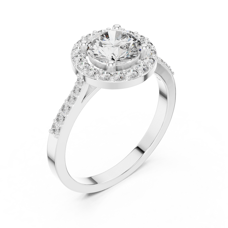 Ladies Ring ALR-113@7 - White Gold - Image