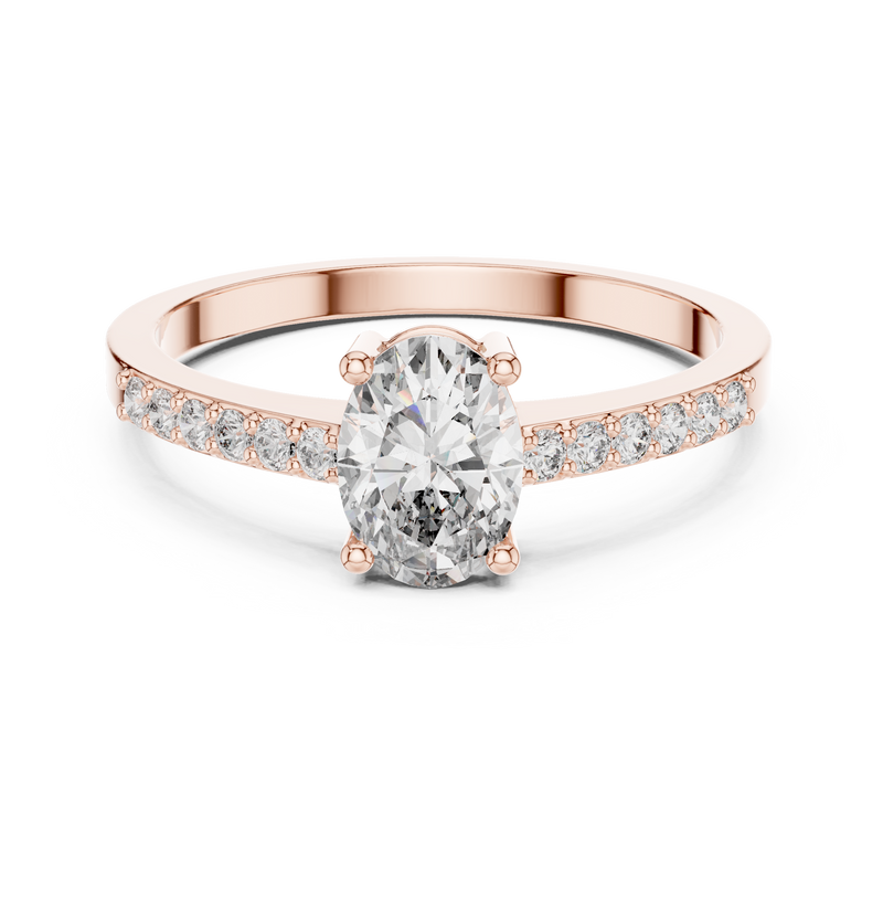 Ladies Ring ALR-114@7 - Rose Gold - Image