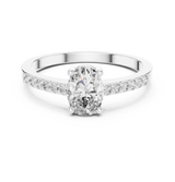 Ladies Ring ALR-114@7 - White Gold - Image