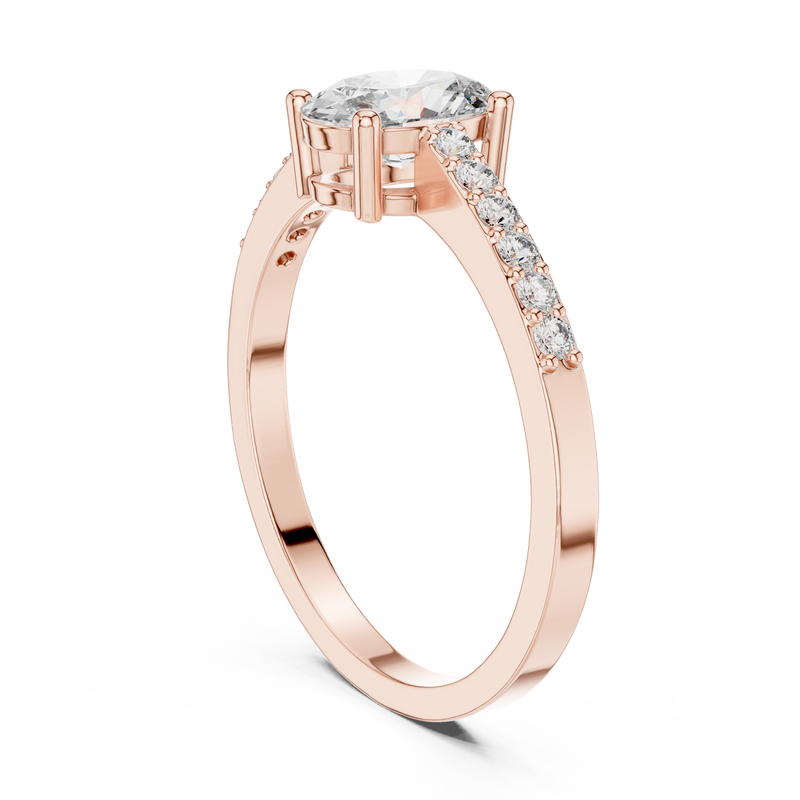 Ladies Ring ALR-114@7 - Rose Gold - Image
