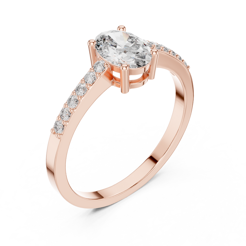 Ladies Ring ALR-114@7 - Rose Gold - Image