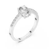 Ladies Ring ALR-114@7 - White Gold - Image