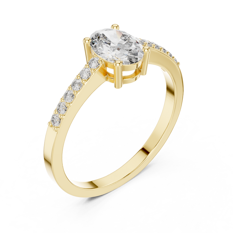 Ladies Ring ALR-114@7 - Yellow Gold - Image