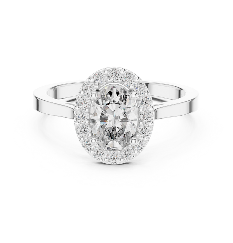 Ladies Ring ALR-115@7 - White Gold - Image