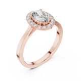 Ladies Ring ALR-115@7 - Rose Gold - Image
