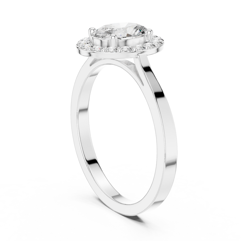 Ladies Ring ALR-115@7 - White Gold - Image