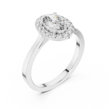 Ladies Ring ALR-115@7 - White Gold - Image