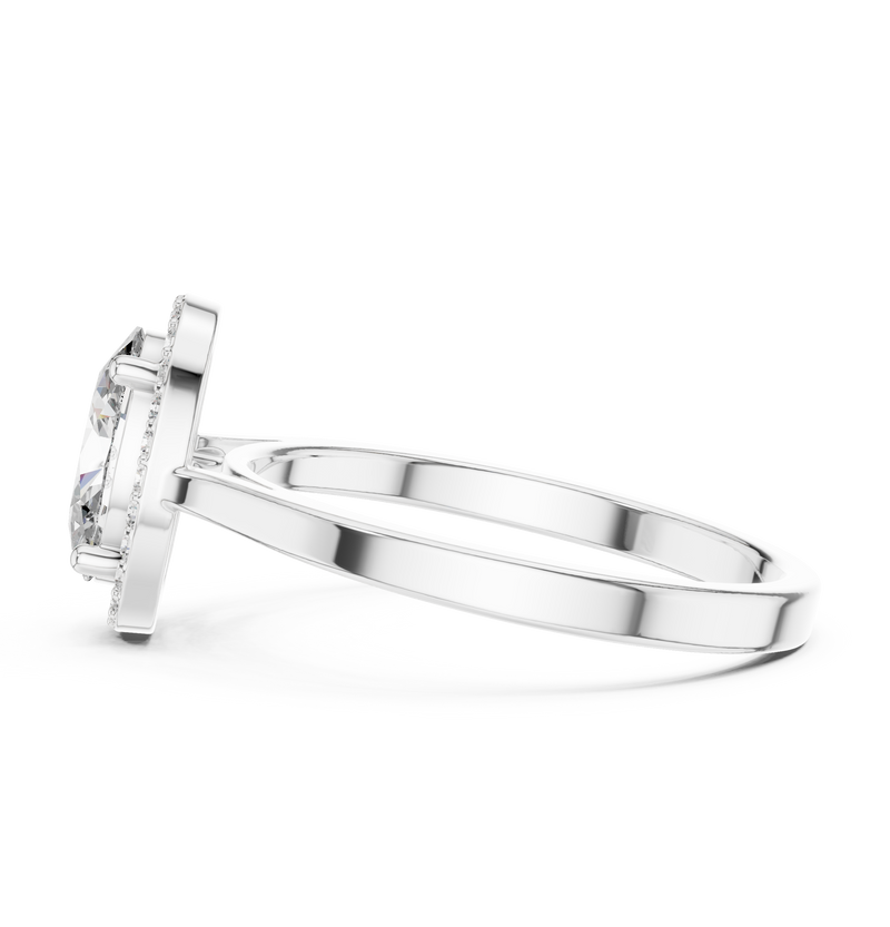 Ladies Ring ALR-116@7 - White Gold - Image