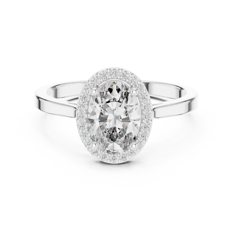 Ladies Ring ALR-116@7 - White Gold - Image