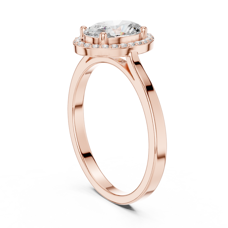 Ladies Ring ALR-116@7 - Rose Gold - Image