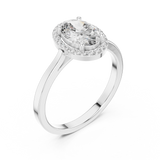Ladies Ring ALR-116@7 - White Gold - Image