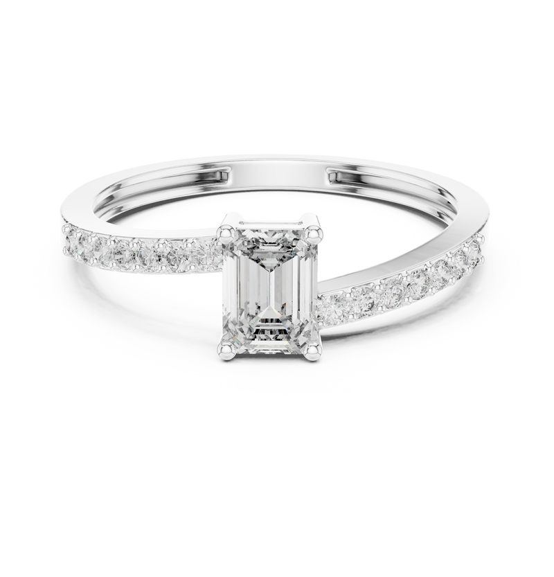 Ladies Ring ALR-137@7 - White Gold - Image