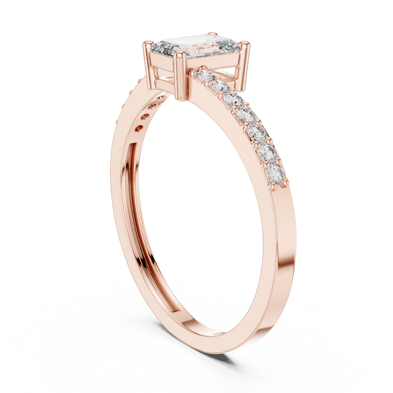 Ladies Ring ALR-137@7 - Rose Gold - Image