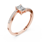 Ladies Ring ALR-137@7 - Rose Gold - Image
