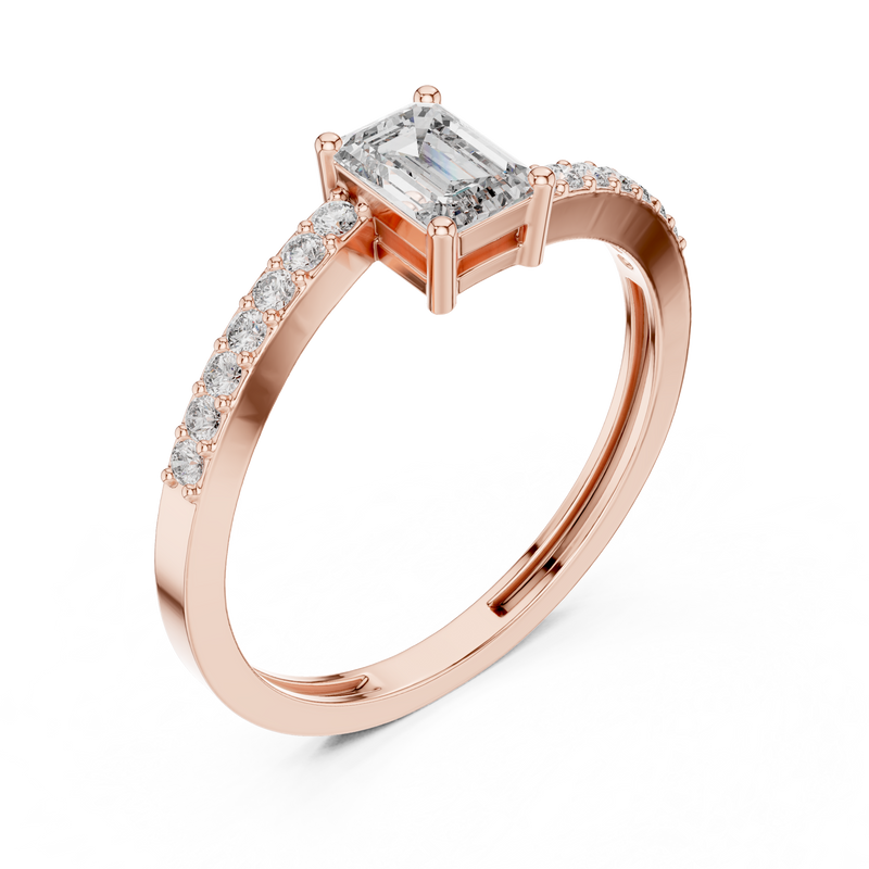 Ladies Ring ALR-137@7 - Rose Gold - Image