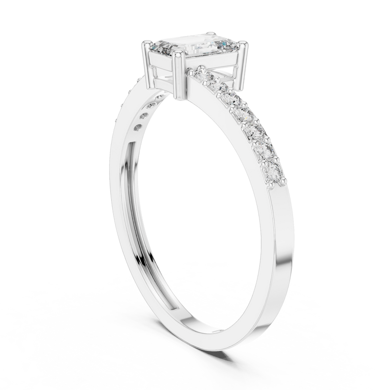 Ladies Ring ALR-137@7 - White Gold - Image