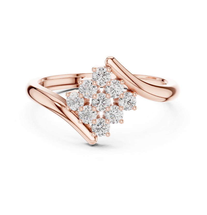 Ladies Ring ALR-139@7 - Rose Gold - Image