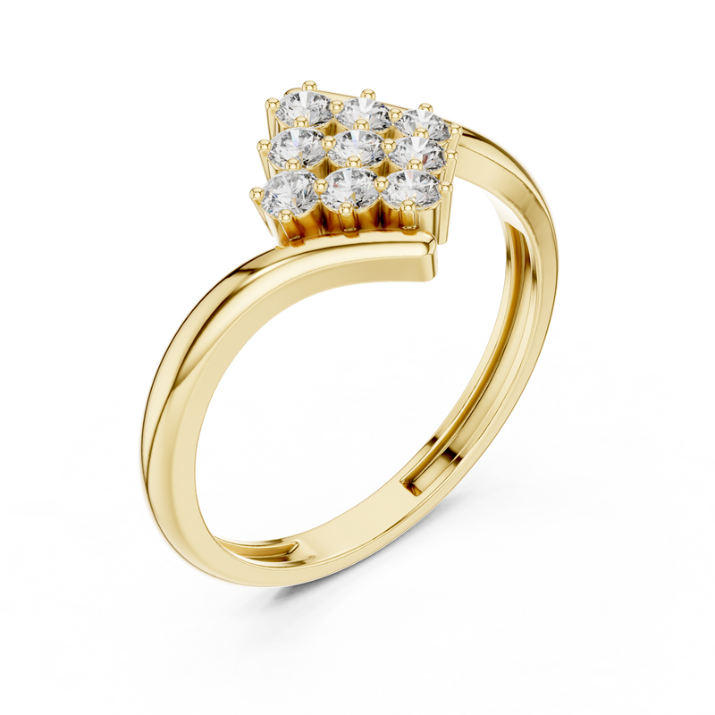 Ladies Ring ALR-139@7 - Yellow Gold - Image