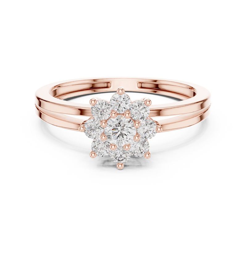 Ladies Ring ALR-141@7 - Rose Gold - Image