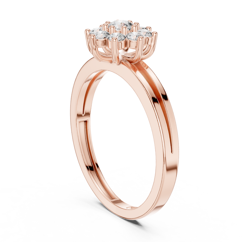 Ladies Ring ALR-141@7 - Rose Gold - Image