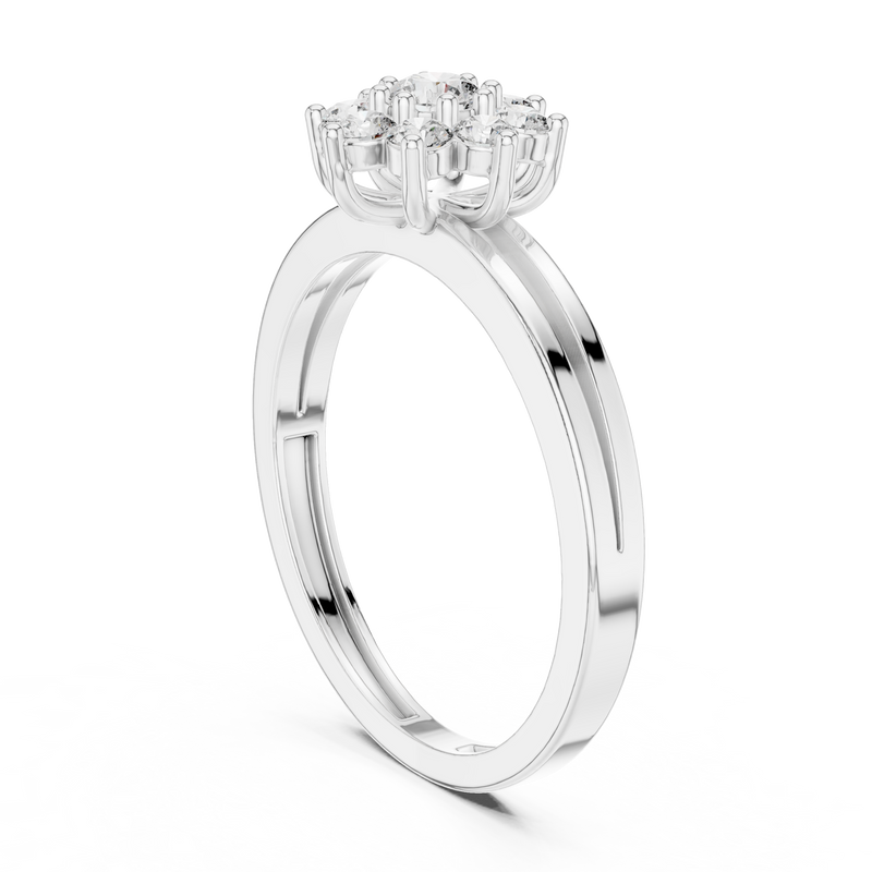 Ladies Ring ALR-141@7 - White Gold - Image