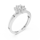 Ladies Ring ALR-141@7 - White Gold - Image