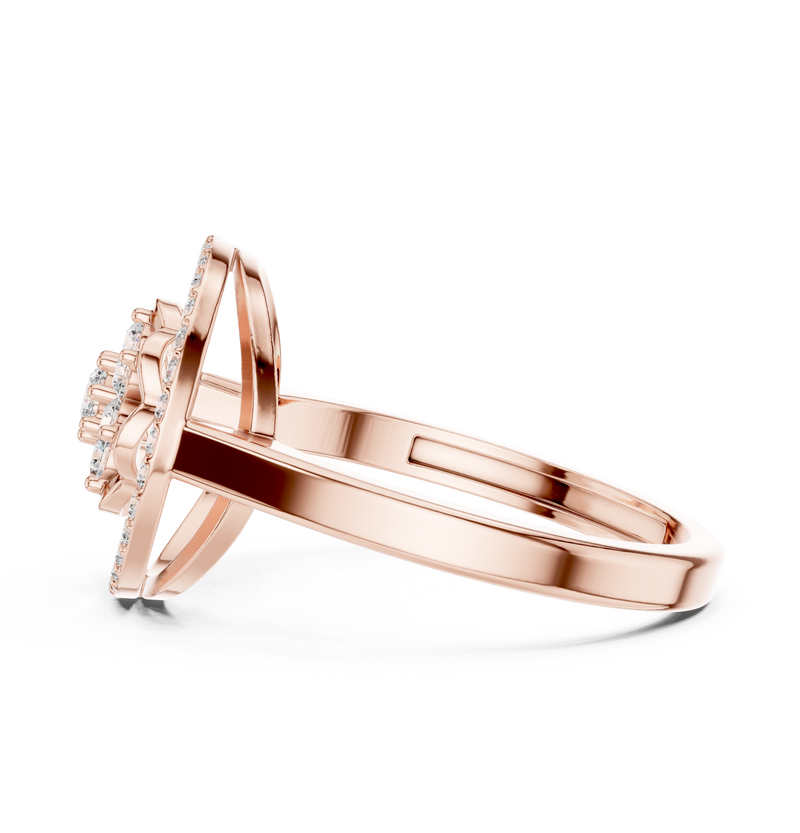 Ladies Ring ALR-154@7 - Rose Gold - Image