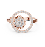 Ladies Ring ALR-154@7 - Rose Gold - Image