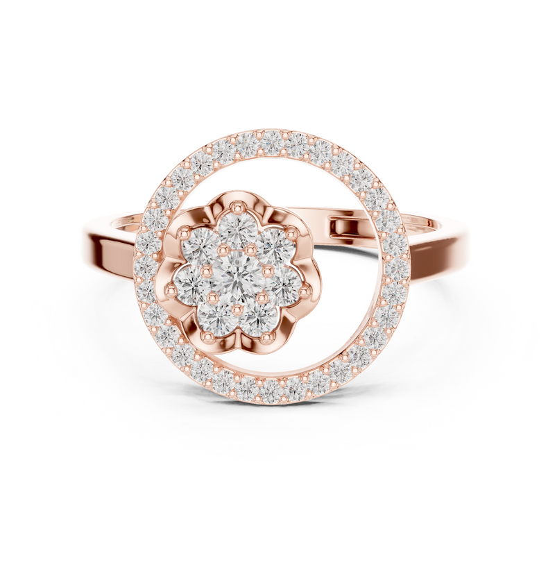 Ladies Ring ALR-154@7 - Rose Gold - Image