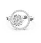 Ladies Ring ALR-154@7 - White Gold - Image