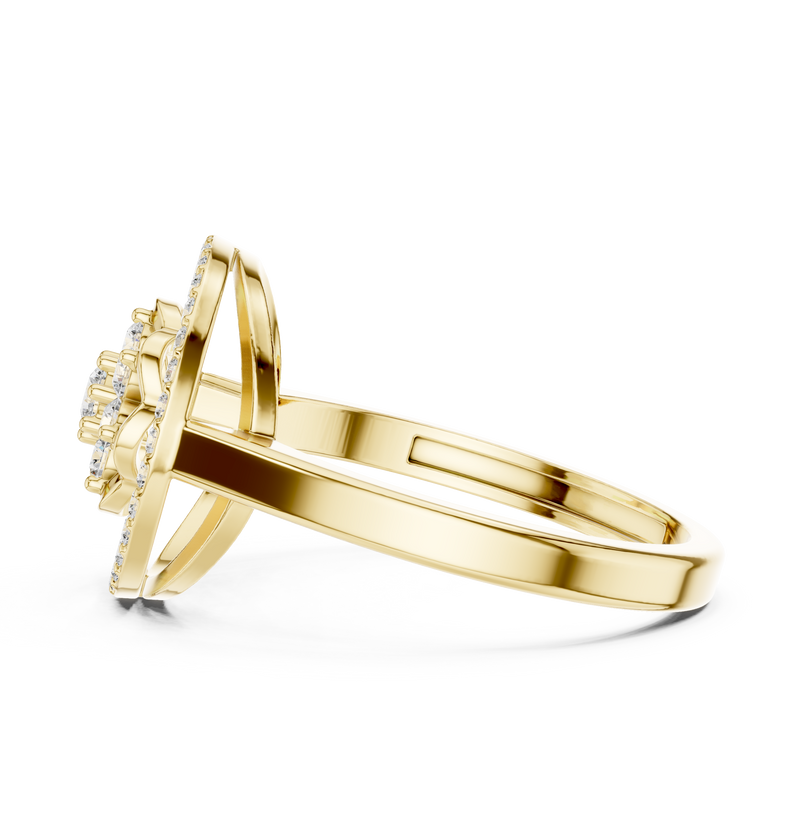 Ladies Ring ALR-154@7 - Yellow Gold - Image