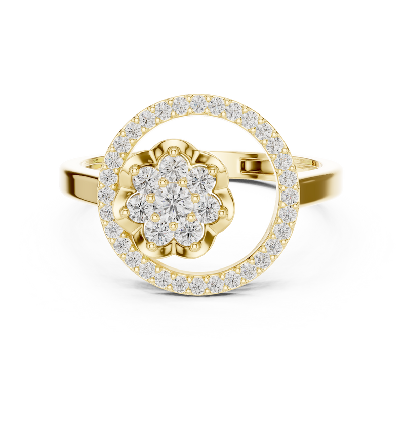 Ladies Ring ALR-154@7 - Yellow Gold - Image