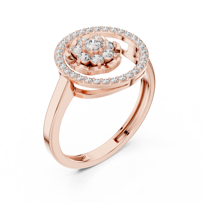 Ladies Ring ALR-154@7 - Rose Gold - Image