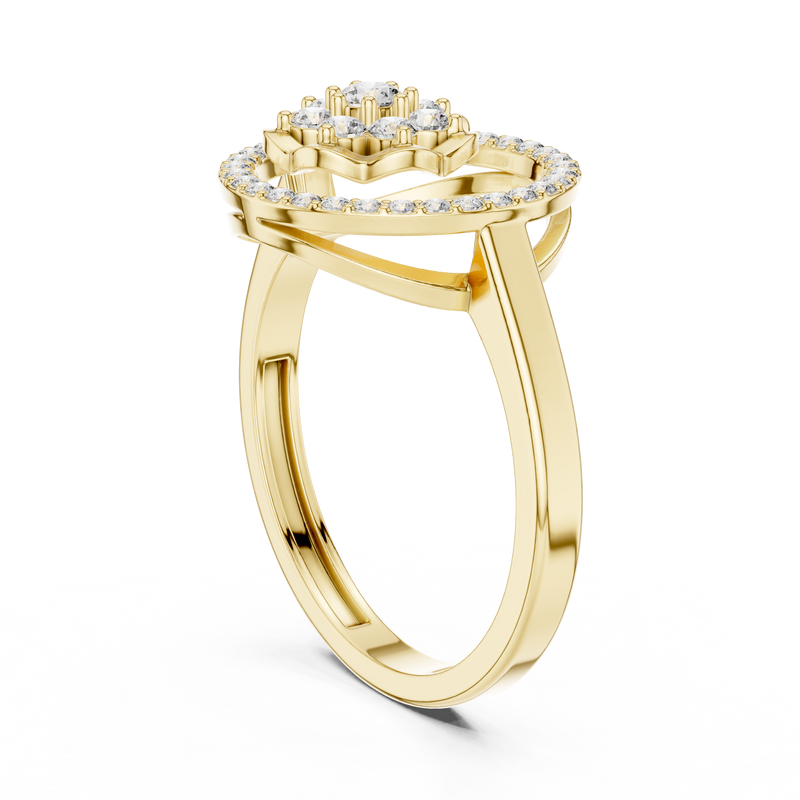 Ladies Ring ALR-154@7 - Yellow Gold - Image