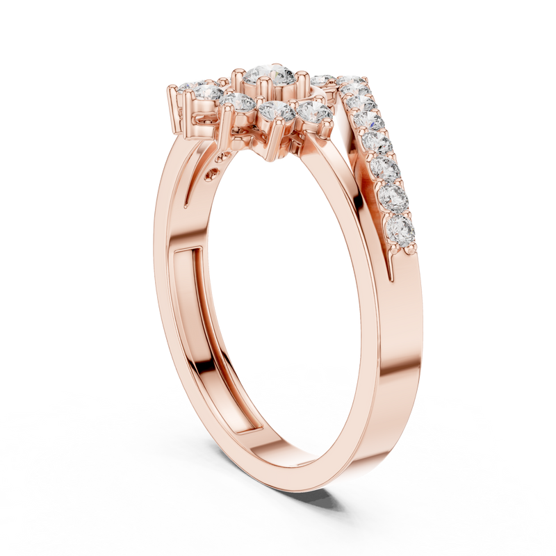 Ladies Ring ALR-159@7 - Rose Gold - Image