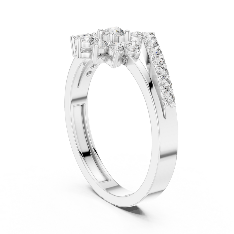 Ladies Ring ALR-159@7 - White Gold - Image