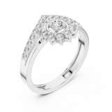 Ladies Ring ALR-159@7 - White Gold - Image