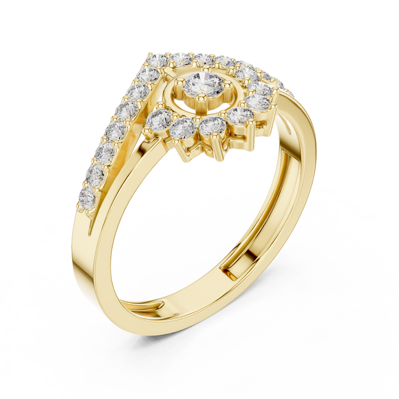 Ladies Ring ALR-159@7 - Yellow Gold - Image