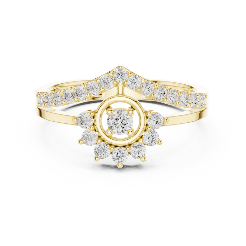 Ladies Ring ALR-159@7 - Yellow Gold - Image