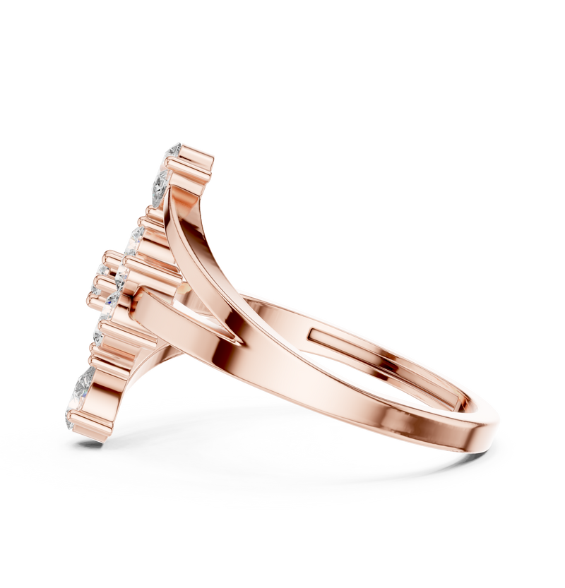 Ladies Ring ALR-162@7 - Rose Gold - Image