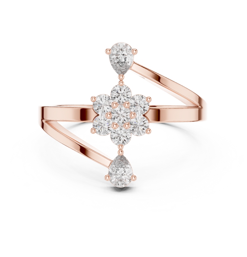 Ladies Ring ALR-162@7 - Rose Gold - Image