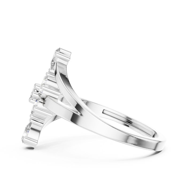 Ladies Ring ALR-162@7 - White Gold - Image