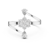 Ladies Ring ALR-162@7 - White Gold - Image